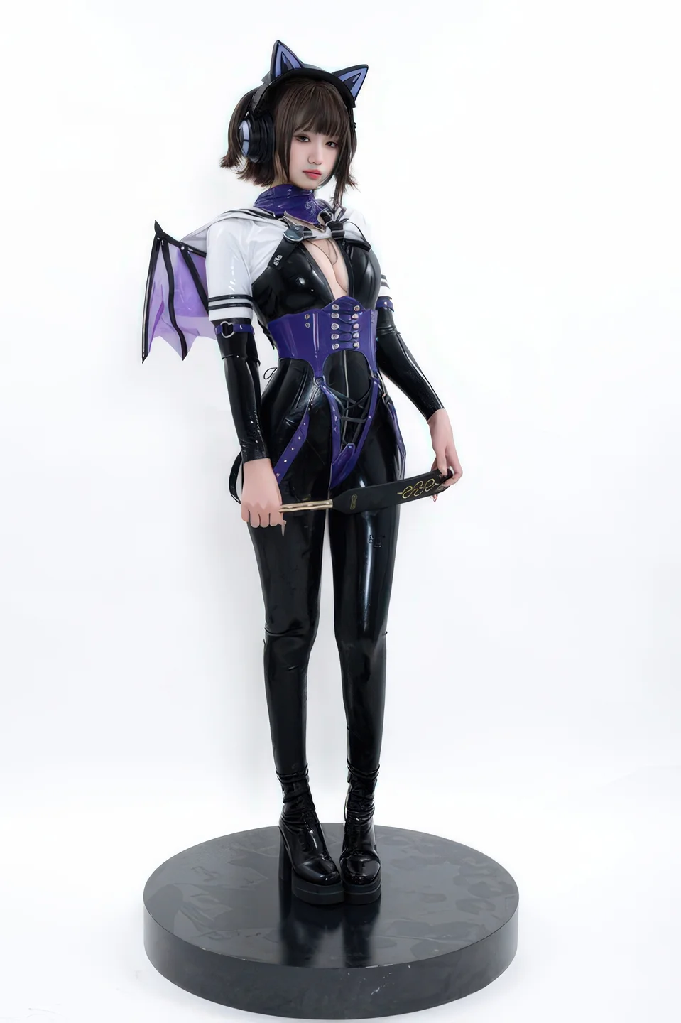 柒柒要乖哦 - No.066 白棚胶衣 [78P-231MB] tg@simisebaisi 【丝足阁】030.webp